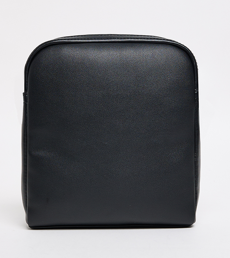 Logo Detail Zippered Reporter Bag