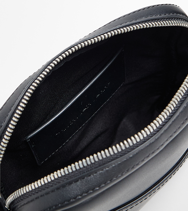 Logo Detail Zippered Reporter Bag