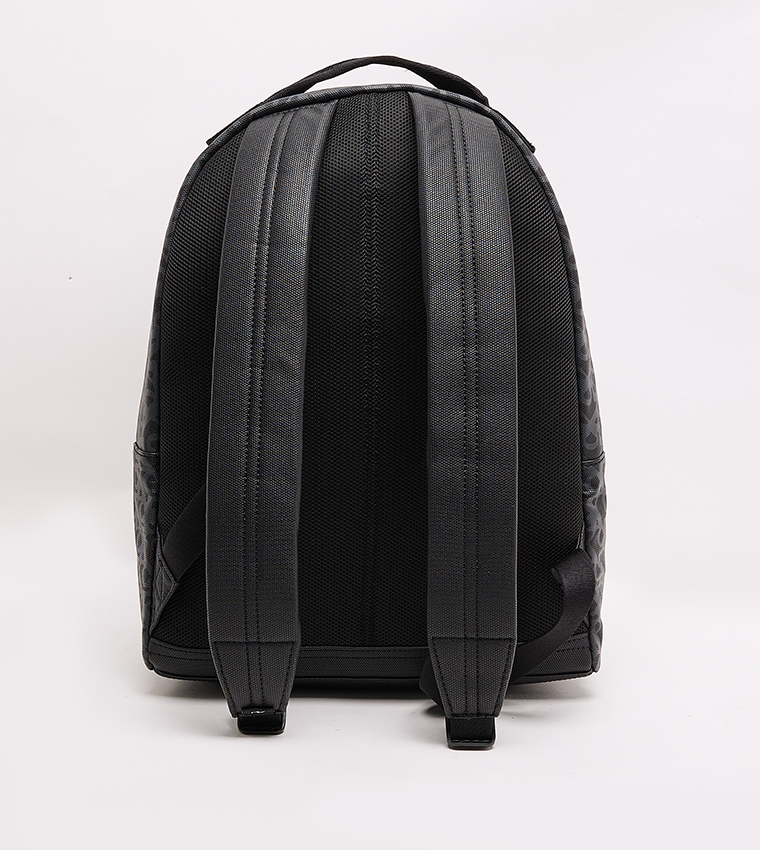 MATTE Monogram Patterned Closure Backpack