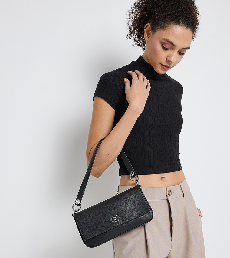 Monogram Detail Shoulder Bag