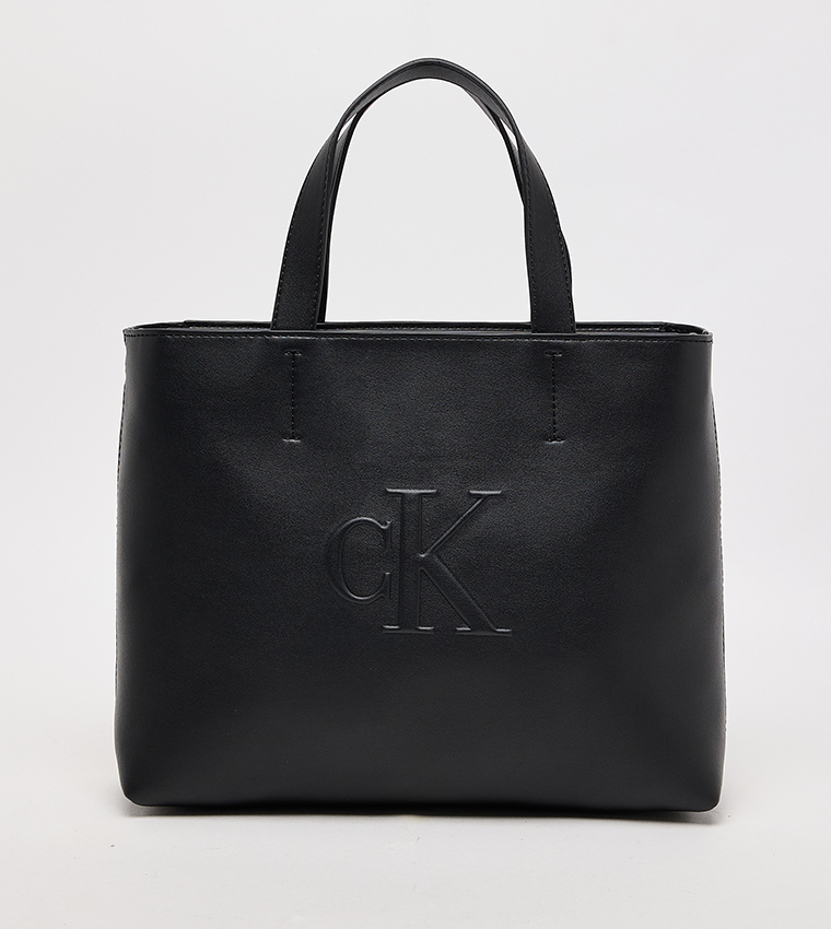 Monogram Embossed Tote Bag