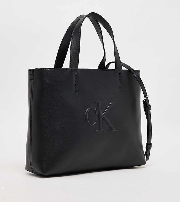 Monogram Embossed Tote Bag
