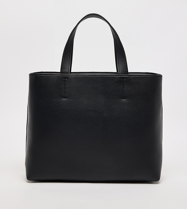 Monogram Embossed Tote Bag