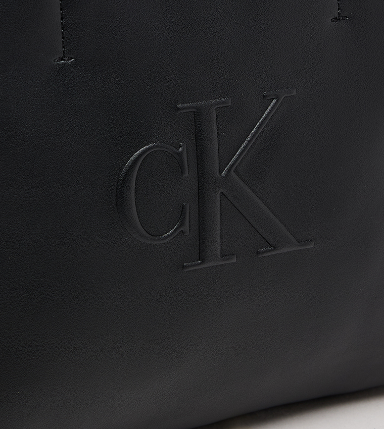 Monogram Embossed Tote Bag