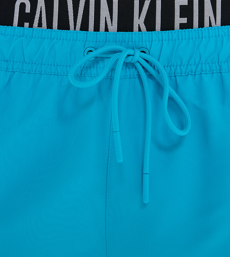Drawstring Waist Swim Shorts