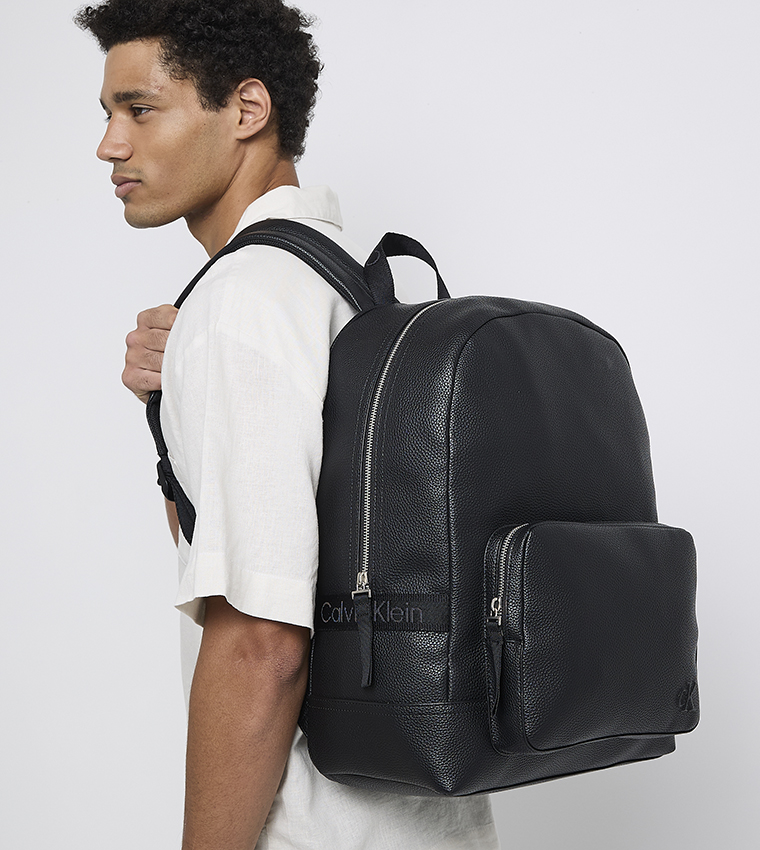 Textured Front Pocket Backpack