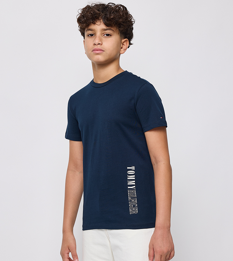 Logo Printed Crew Neck T-Shirt