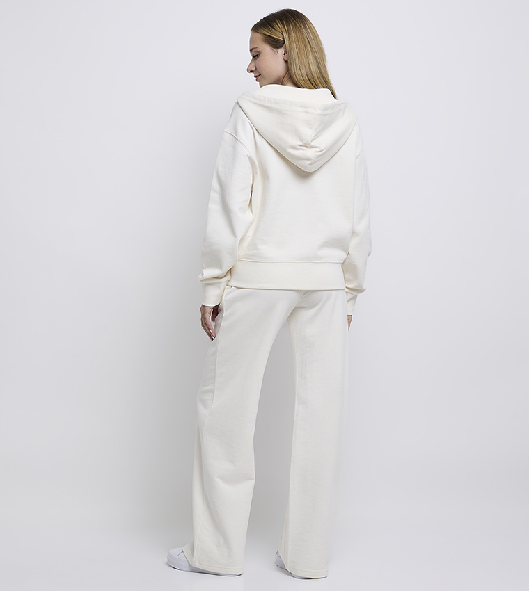 mamaAQ白301 Buy Tommy Hilfiger Embroidered Zip Through Hooded Jacket In Off
