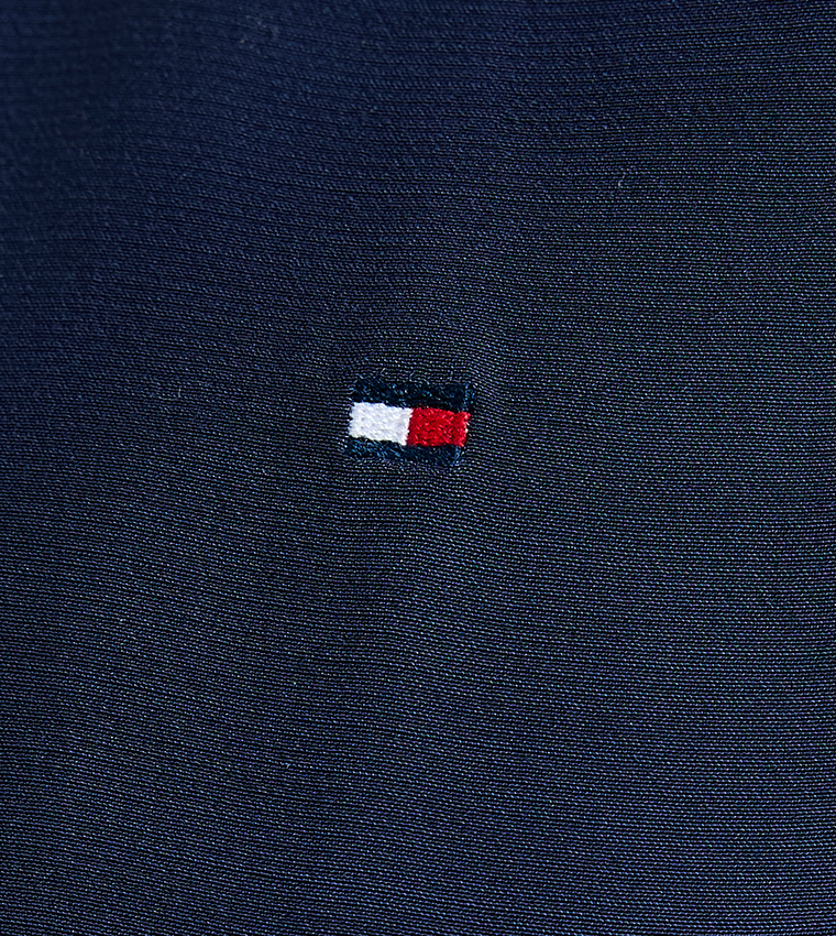 Logo Detail Crew Neck Mini Dress
