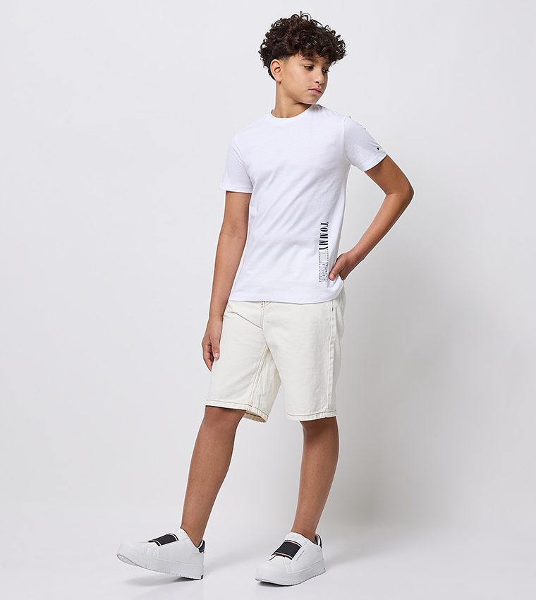 Logo Printed Crew Neck T-Shirt