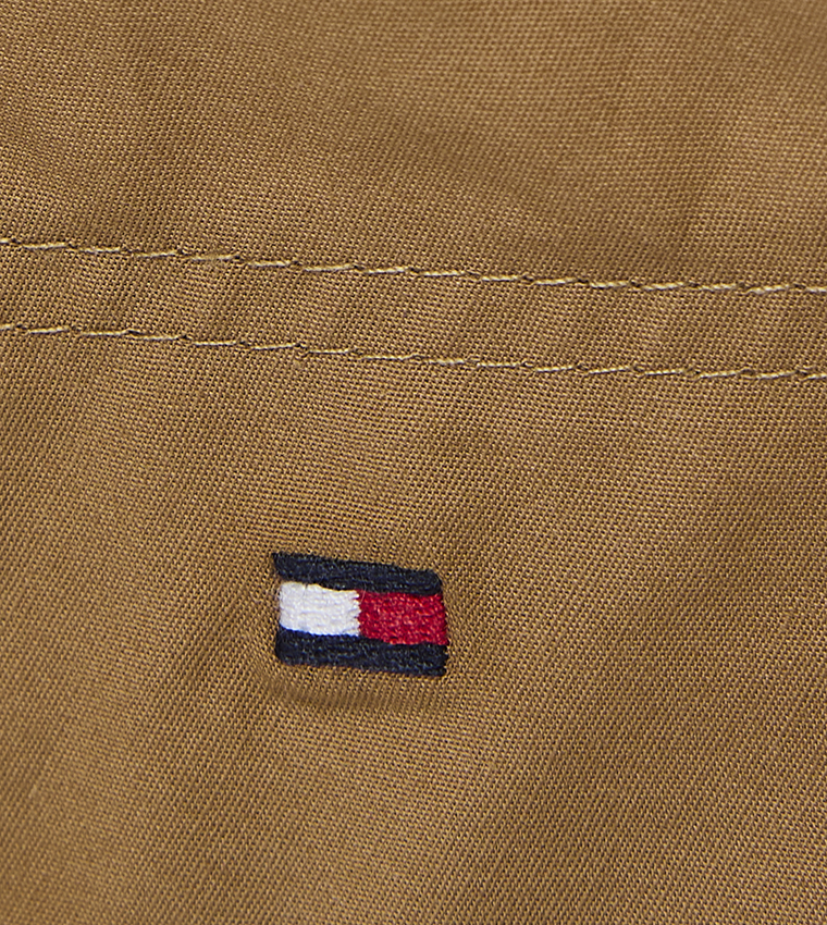 Flag Detail Flared Dress