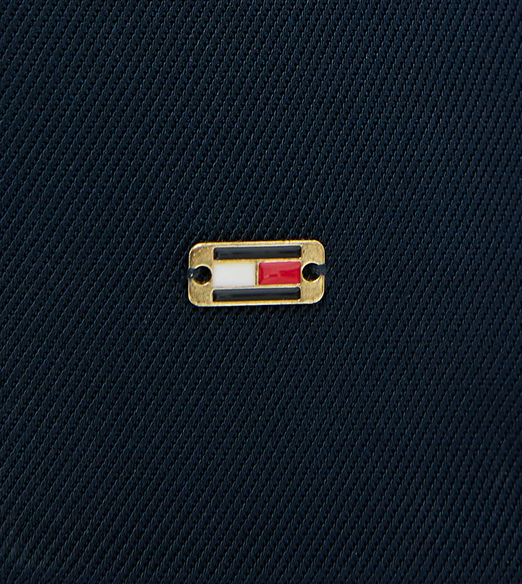 Faux Pocket Detail Midi Shirt Dress