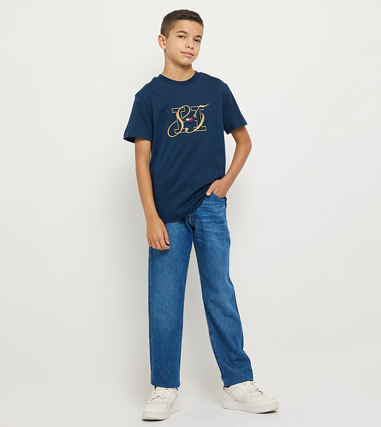 DIWALI Embroidered Crew Neck T-Shirt