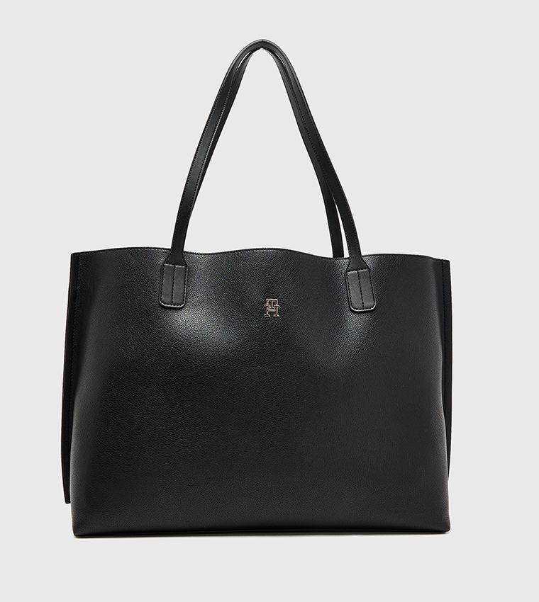 DISTINCT Textured Tote Bag with Pouch