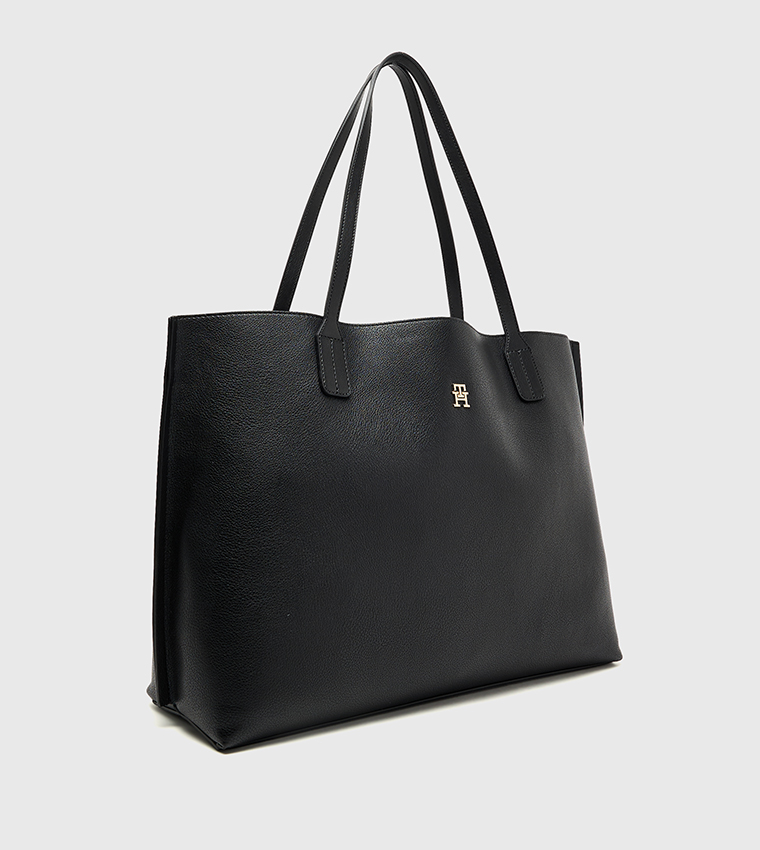 DISTINCT Textured Tote Bag with Pouch