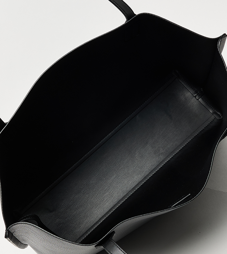 DISTINCT Textured Tote Bag with Pouch