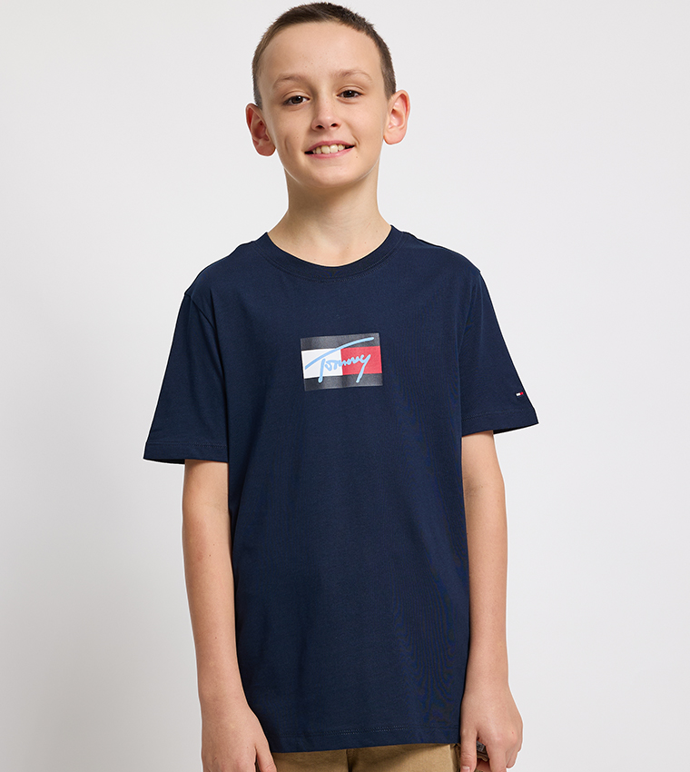Logo Printed Crew Neck T-Shirt