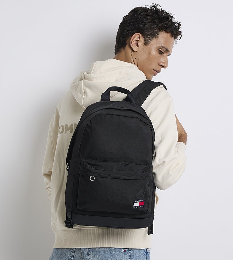 Logo Badge Zip Around Backpack