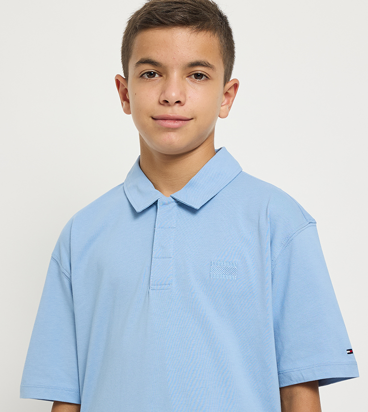 Logo Embroidered Short Sleeves Polo T-Shirt