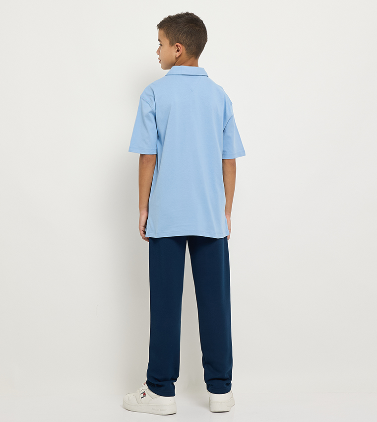 Logo Embroidered Short Sleeves Polo T-Shirt