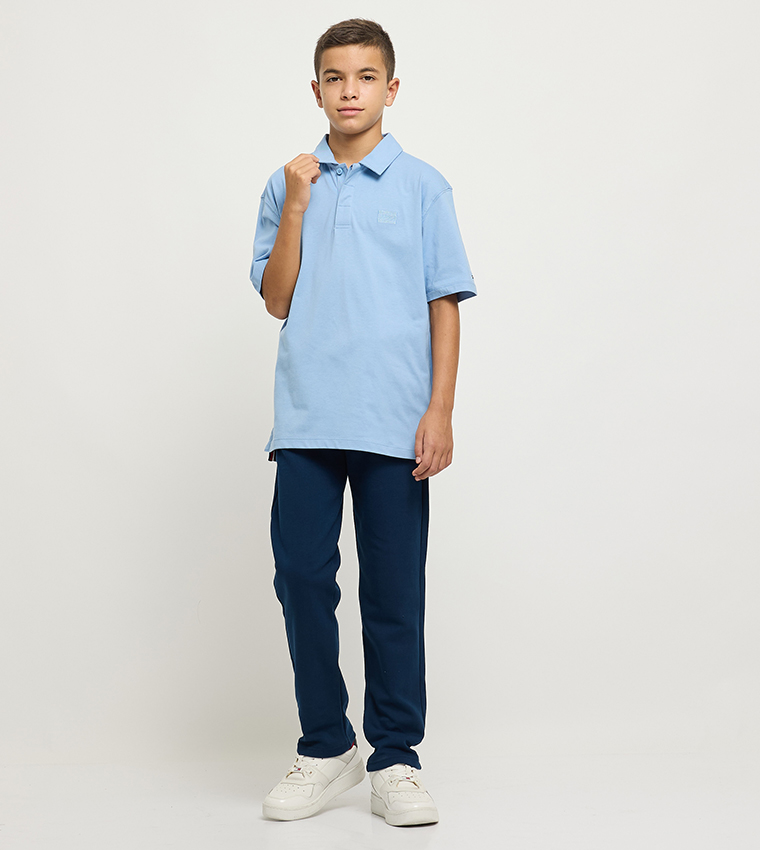 Logo Embroidered Short Sleeves Polo T-Shirt