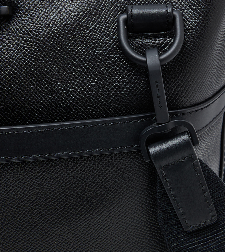 Textured Leather Laptop Bag