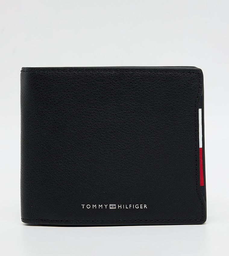 Textured Leather Bi-Fold Wallet