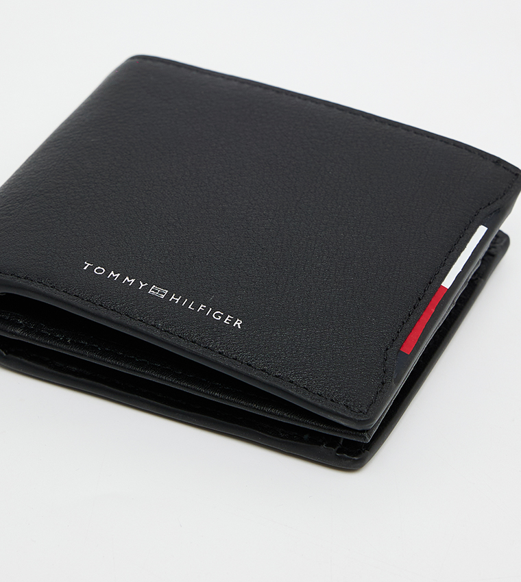 Textured Leather Bi-Fold Wallet