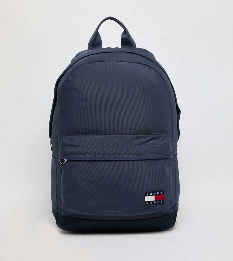 Flag Detail Zippered Backpack