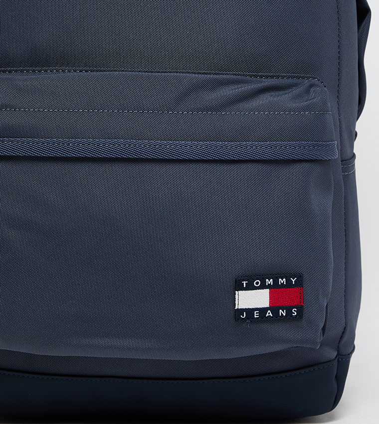 Flag Detail Zippered Backpack
