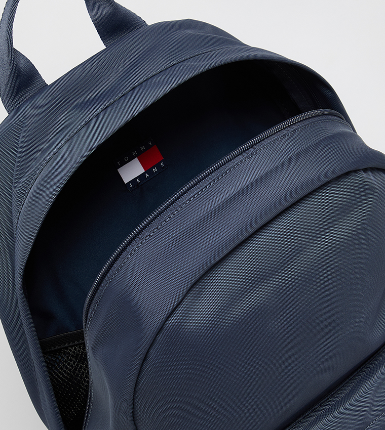 Flag Detail Zippered Backpack