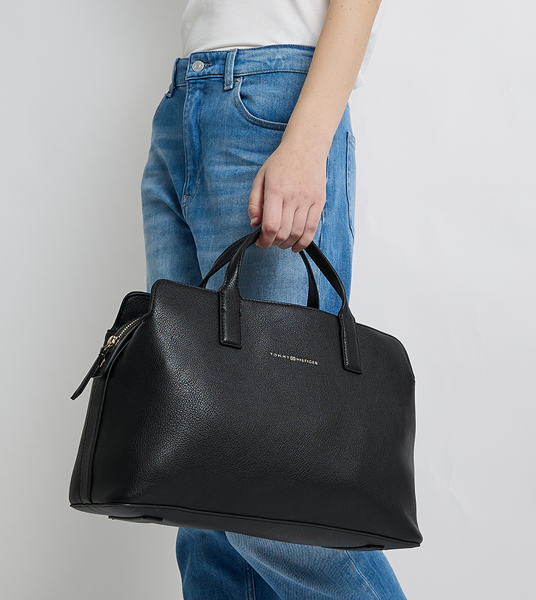 Logo Detail Satchel Bag