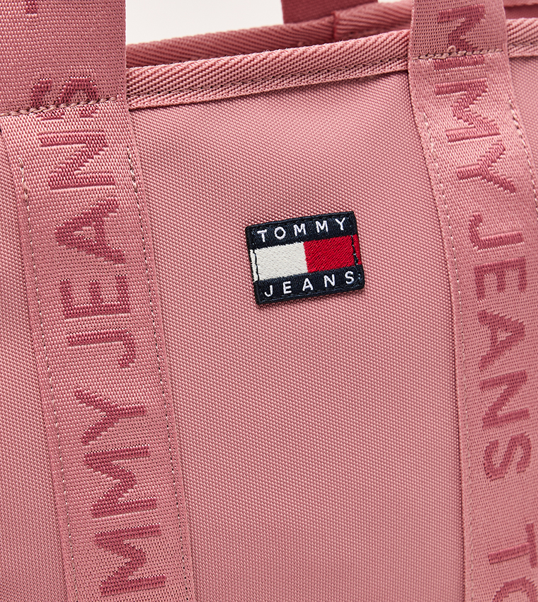 Badge Detail Tote Bag