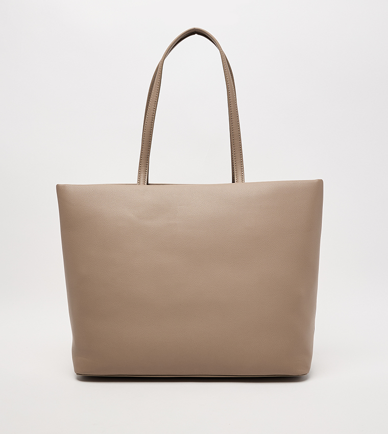 Monogram Zip-Closure Tote Bag