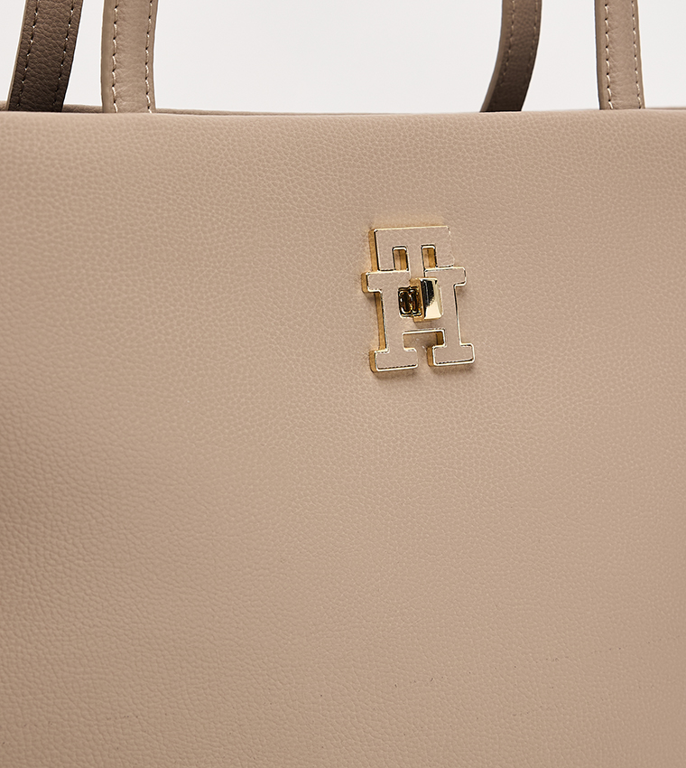Monogram Zip-Closure Tote Bag