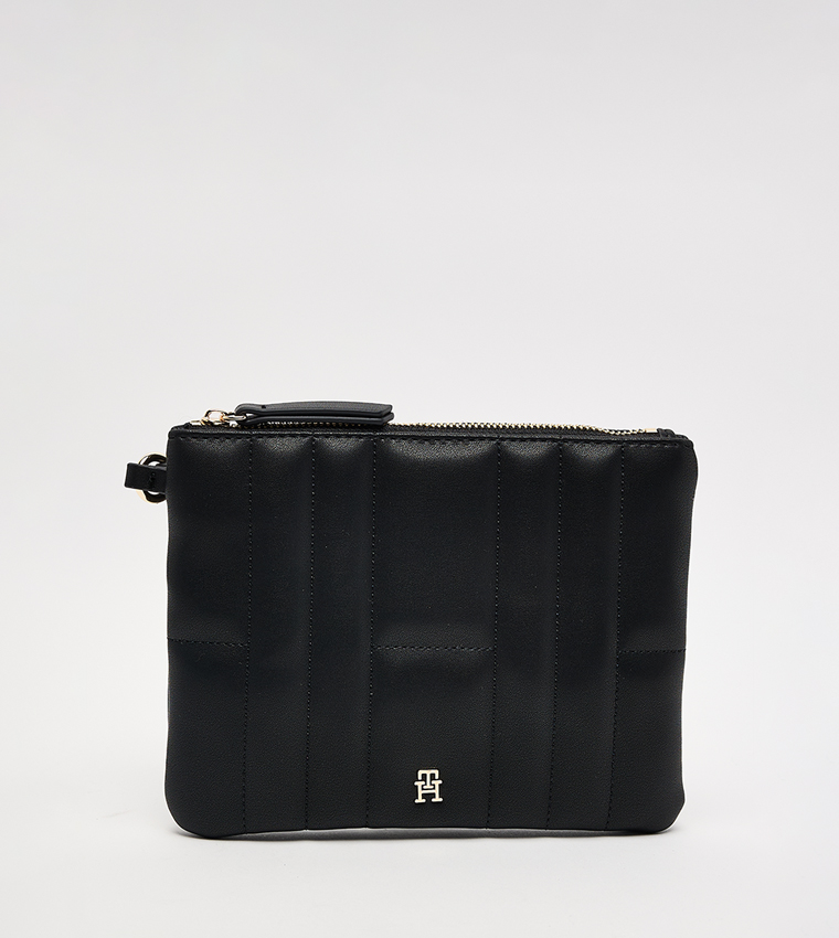Quilted Shoulder Bag with Pouch