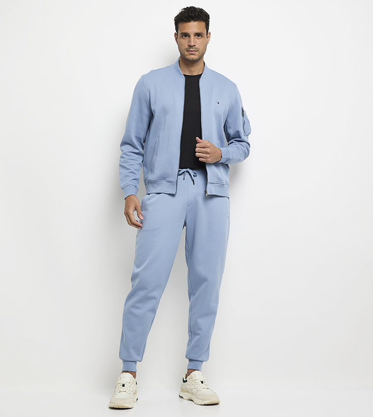 جاكيت بومبر بياقة واقفة وجيوب