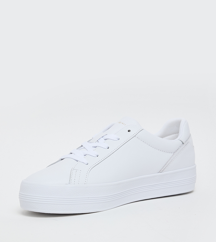 Monogram Detail Lace Up Sneakers