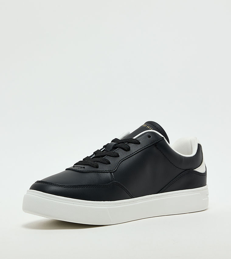 Logo Detail Lace-Up Platform Sneakers