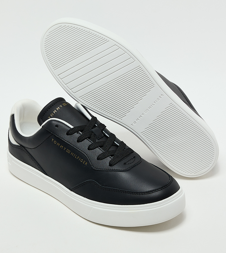 Logo Detail Lace-Up Platform Sneakers