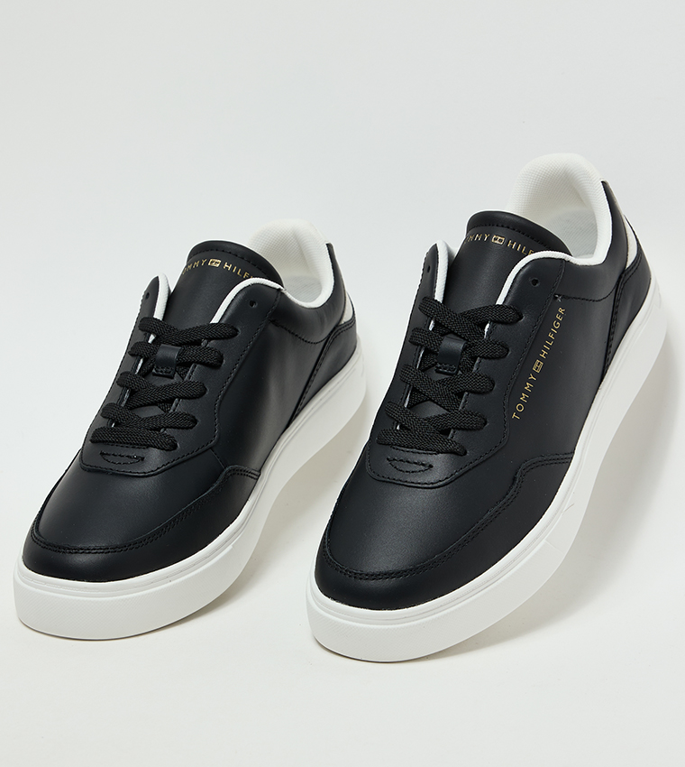 Logo Detail Lace-Up Platform Sneakers