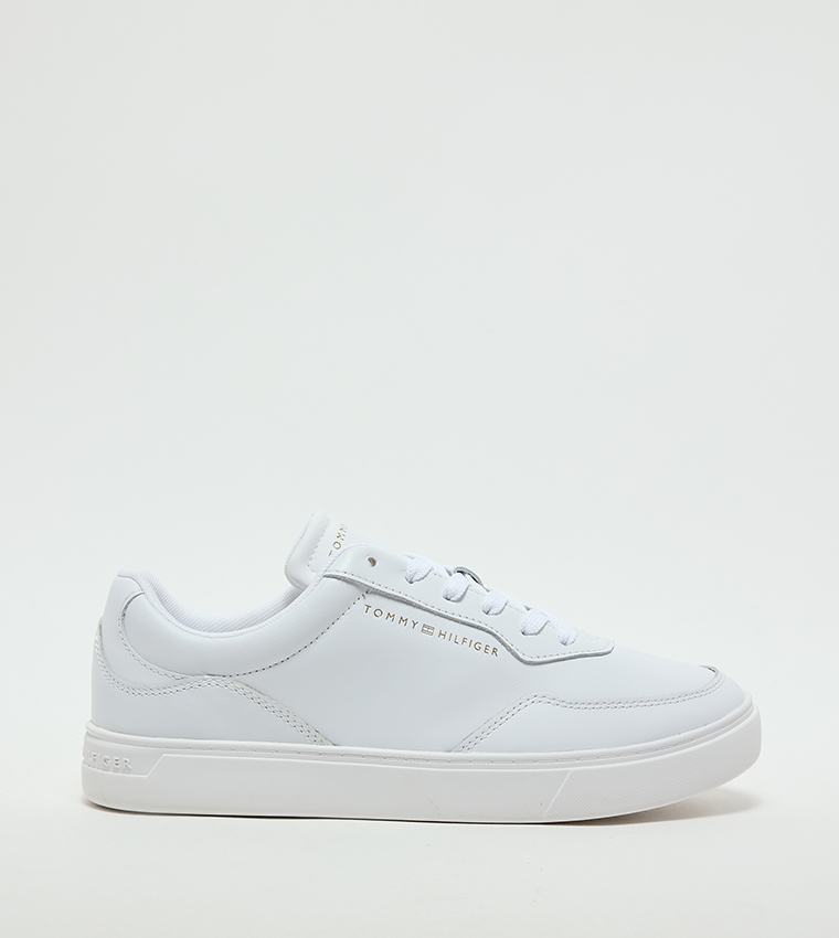 Logo Detail Lace-Up Platform Sneakers