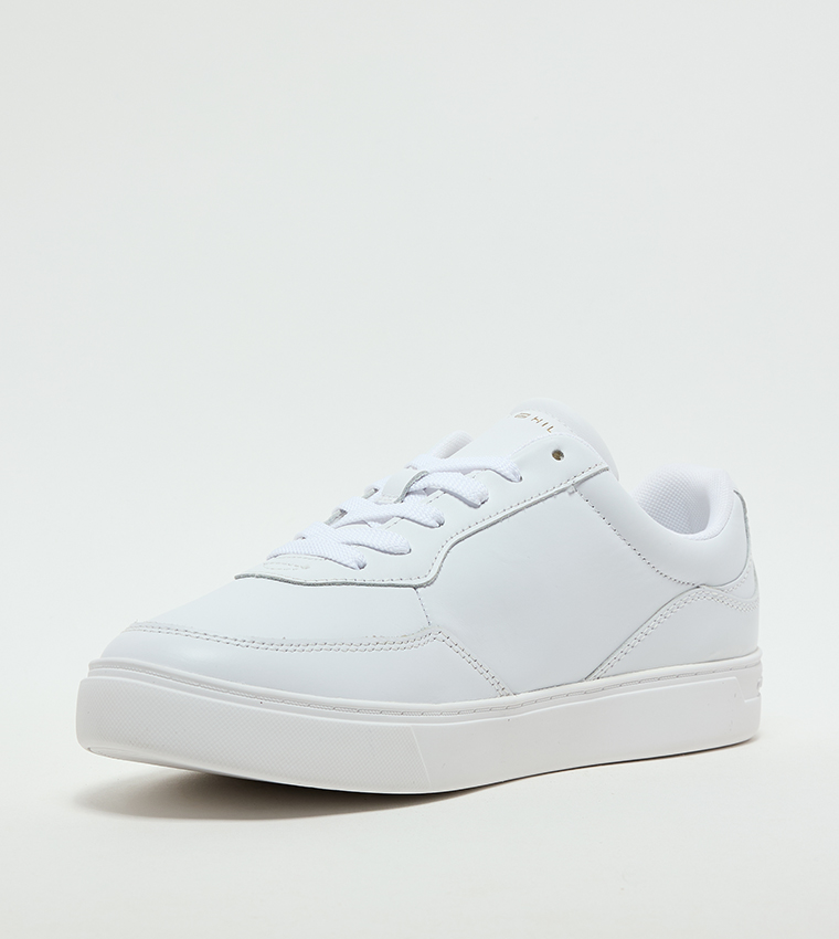 Logo Detail Lace-Up Platform Sneakers