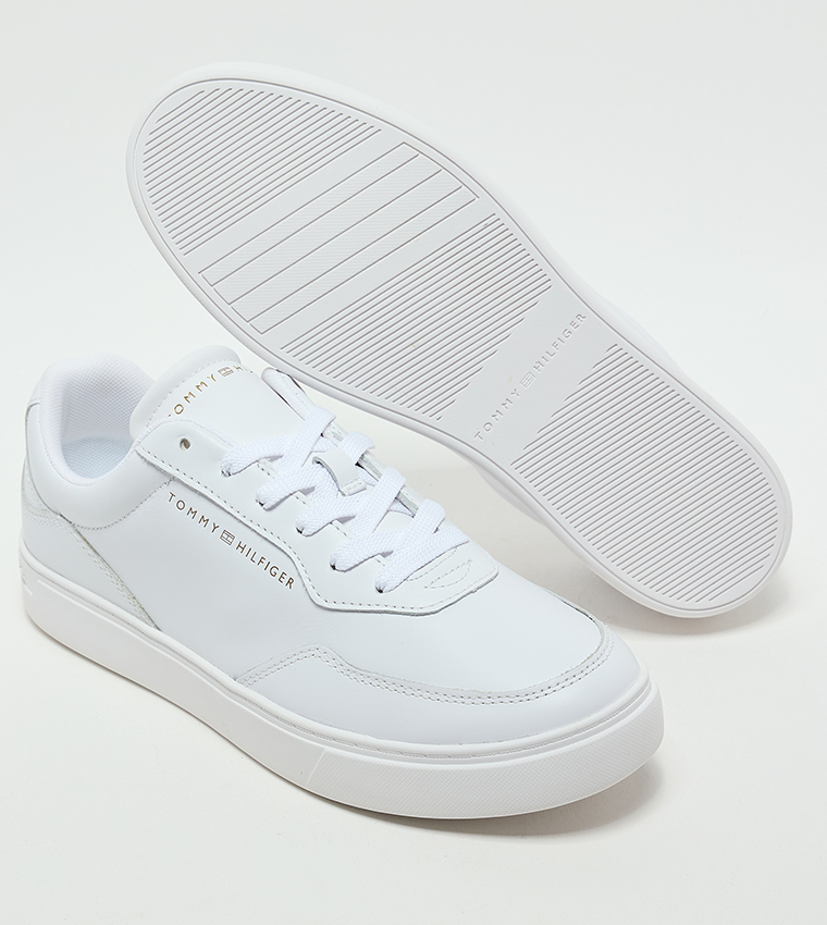 Logo Detail Lace-Up Platform Sneakers