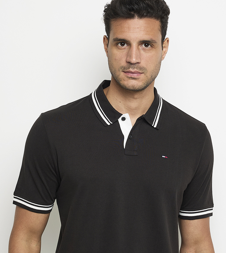 Contrast Tipped Regular Fit Polo T-Shirt