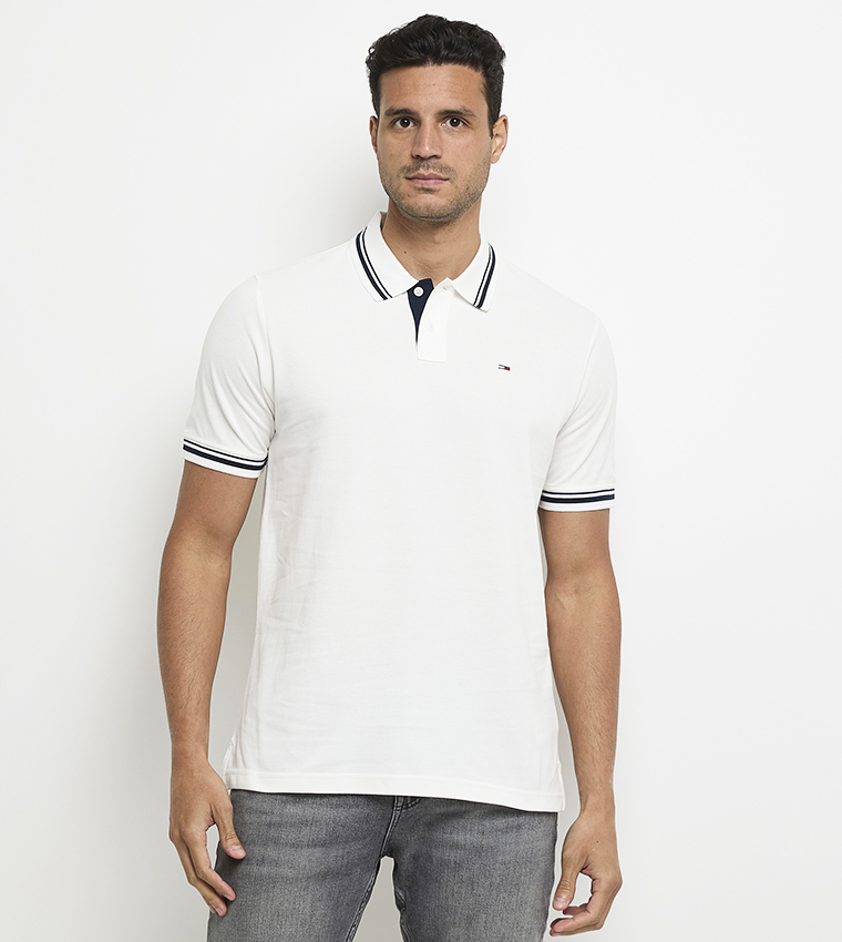 Contrast Tipped Regular Fit Polo T-Shirt