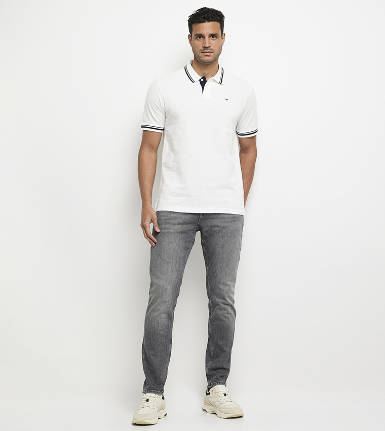 Contrast Tipped Regular Fit Polo T-Shirt