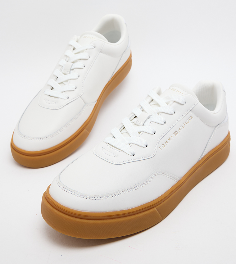 Logo Detail Lace Up Sneakers
