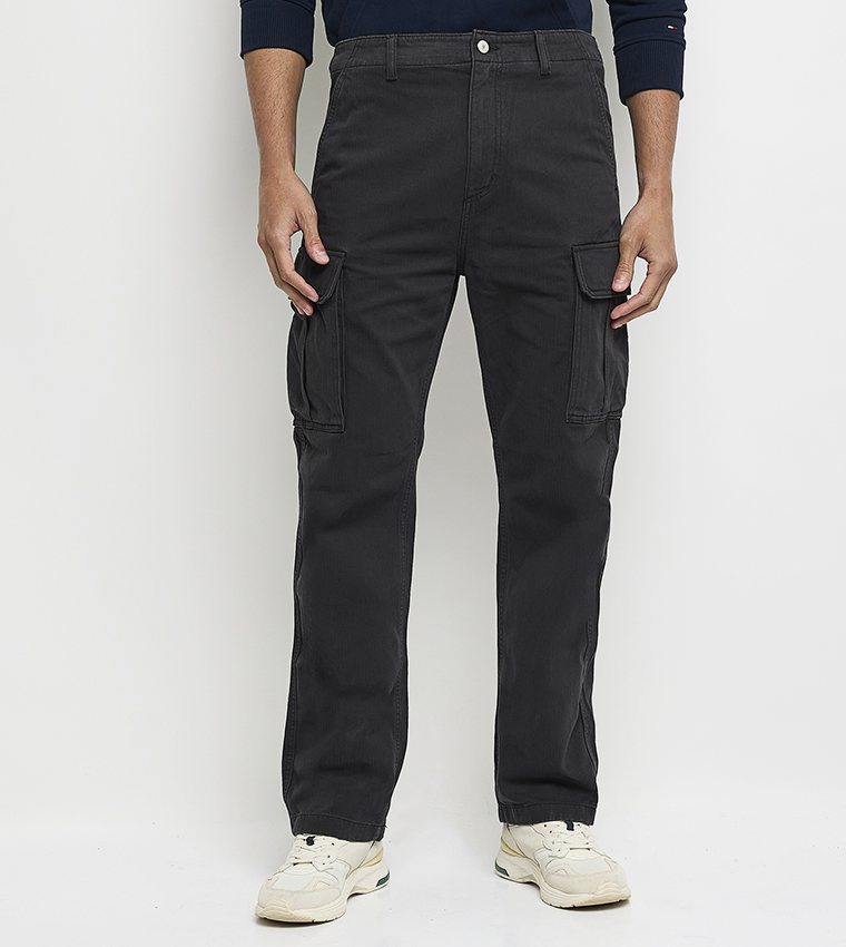 بنطال كارغو بخصر متوسط 