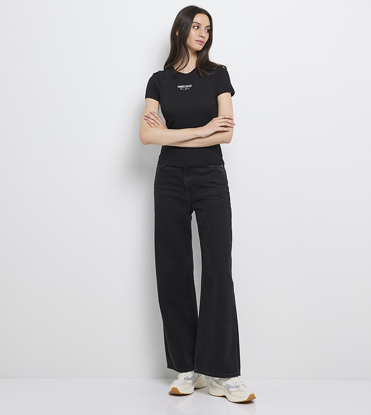 Logo Printed Slim Fit T-Shirt